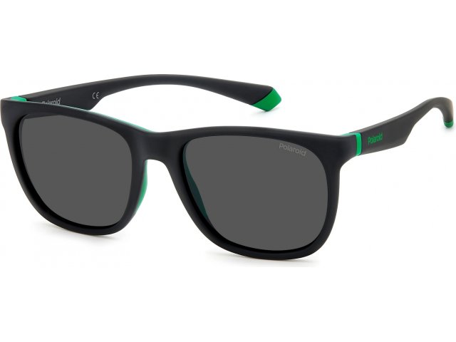Polaroid PLD 2140/S 3OL Matte Black Green