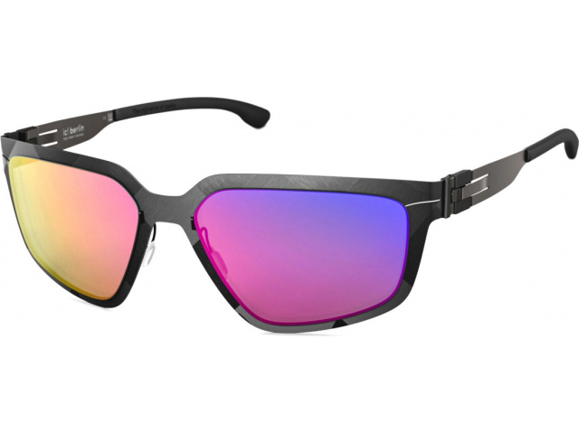 Ic! Berlin FLX S02 Raw Night Gun-Metal Black Pink Dragonfly Mirrored