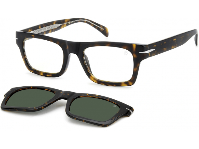 с солнцезащитным клипоном DAVID BECKHAM DB 7129/CS 086 HAVANA