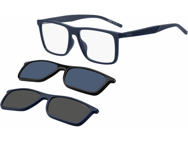 с солнцезащитными клипонами HUGO HG 1331/G/CS2 9N7 BLUE BLACK