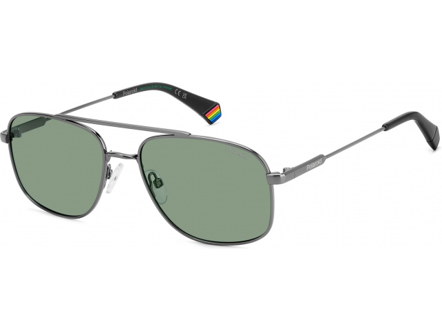 POLAROID PLD 6235/S/X ASR Dark Ruthenium Green